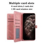 Wholesale Premium PU Leather Folio Wallet Front Cover Case with Card Holder Slots and Wrist Strap for Apple iPhone 11 [6.1] (Black)